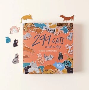 NEW Uncommon Goods 299 Cats and a Dog Jigsaw Puzzle Gift